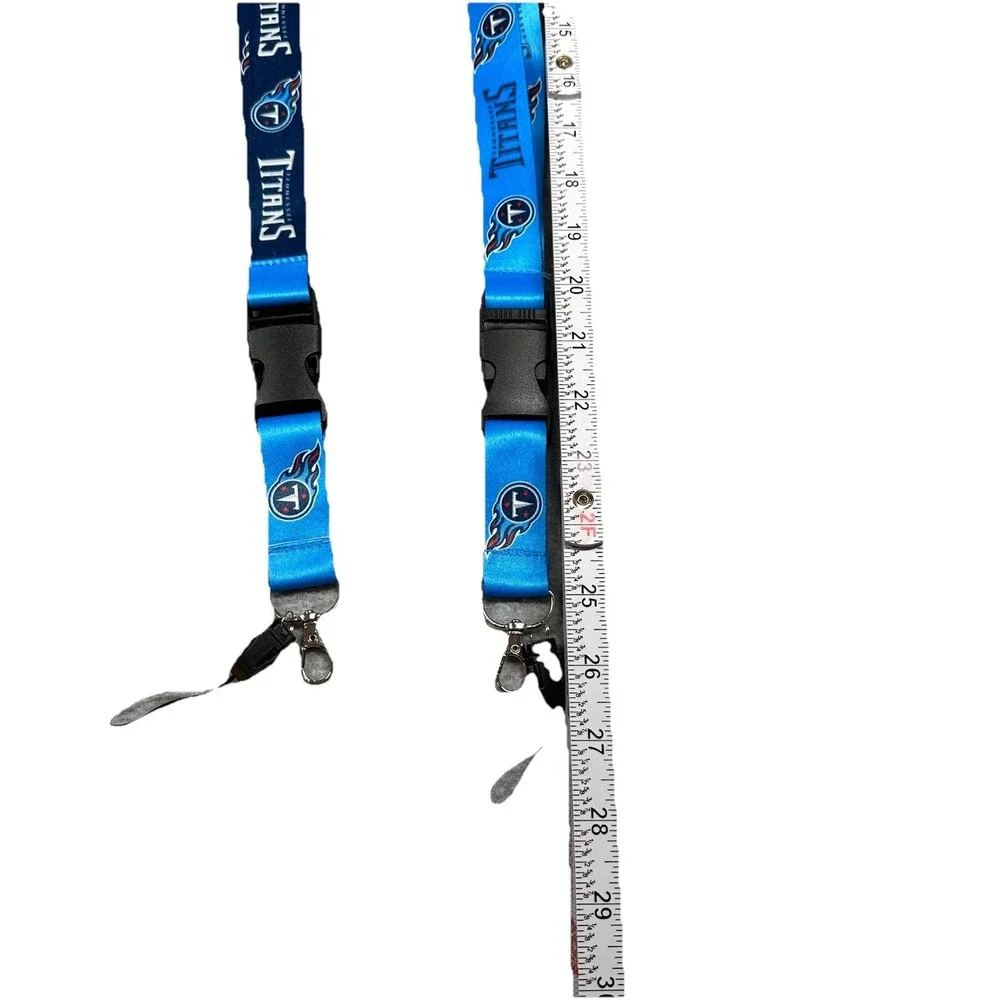 Tennessee Titans NFL‎ Lot of 2 Keychain Blue New Ring Reversible 22 Inch